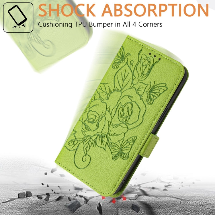 Étui de téléphone en cuir anti-vol RFID motif rose en relief, Pour iPhone 11 Pro Max, Pour iPhone 11, Pour iPhone 11 Pro, Pour iPhone XS / X, Pour iPhone XR, Pour iPhone XS Max, Pour iPhone 8 Plus / 7 Plus