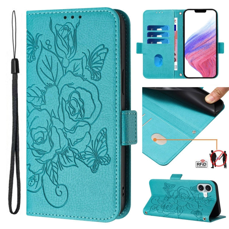Étui en cuir gaufré rose anti-vol RFID, pour iPhone 17 Pro Max, pour iPhone 17 Pro, pour iPhone 17, pour iPhone Air, pour iPhone SE 2024, pour iPhone 16 Pro Max, pour iPhone 16 Pro, pour iPhone 16 Plus