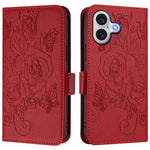 Étui en cuir gaufré rose anti-vol RFID, pour iPhone 17 Pro Max, pour iPhone 17 Pro, pour iPhone 17, pour iPhone Air, pour iPhone SE 2024, pour iPhone 16 Pro Max, pour iPhone 16 Pro, pour iPhone 16 Plus
