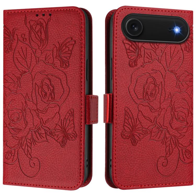Étui en cuir gaufré rose anti-vol RFID, pour iPhone 17 Pro Max, pour iPhone 17 Pro, pour iPhone 17, pour iPhone Air, pour iPhone SE 2024, pour iPhone 16 Pro Max, pour iPhone 16 Pro, pour iPhone 16 Plus