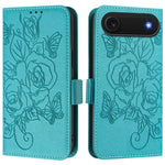 Étui en cuir gaufré rose anti-vol RFID, pour iPhone 17 Pro Max, pour iPhone 17 Pro, pour iPhone 17, pour iPhone Air, pour iPhone SE 2024, pour iPhone 16 Pro Max, pour iPhone 16 Pro, pour iPhone 16 Plus