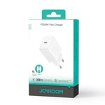 JOYROOM JR-TCF20 PD20W Type-C Port Charger Kit with Type-C to Type-C Cable, EU Plug + Type-C to Type-C Cable, UK Plug + Type-C to Type-C Cable