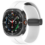 Bracelet de montre en silicone à boucle déployante magnétique, pour Samsung Galaxy Watch Ultra 47mm / Ultra 2025