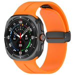 Bracelet de montre en silicone à boucle déployante magnétique, pour Samsung Galaxy Watch Ultra 47mm / Ultra 2025