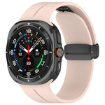 Bracelet de montre en silicone à boucle déployante magnétique, pour Samsung Galaxy Watch Ultra 47mm / Ultra 2025