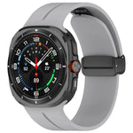 Bracelet de montre en silicone à boucle déployante magnétique, pour Samsung Galaxy Watch Ultra 47mm / Ultra 2025