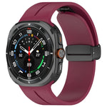 Bracelet de montre en silicone à boucle déployante magnétique, pour Samsung Galaxy Watch Ultra 47mm / Ultra 2025
