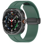 Bracelet de montre en silicone à boucle déployante magnétique, pour Samsung Galaxy Watch Ultra 47mm / Ultra 2025