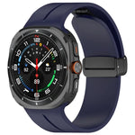 Bracelet de montre en silicone à boucle déployante magnétique, pour Samsung Galaxy Watch Ultra 47mm / Ultra 2025