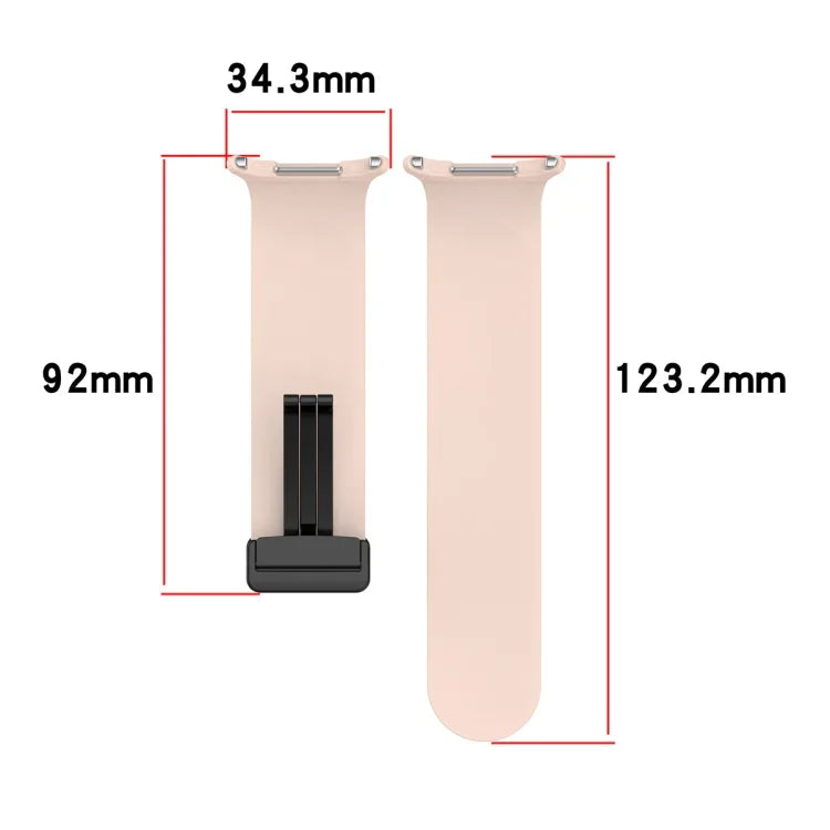 Bracelet de montre en silicone à boucle déployante magnétique, pour Samsung Galaxy Watch Ultra 47mm / Ultra 2025