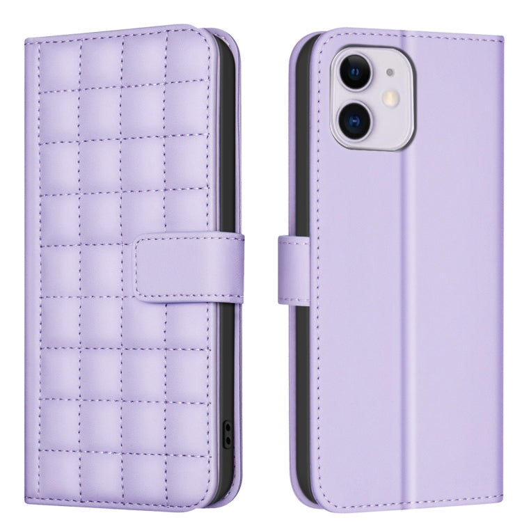 Square Texture Leather Phone Case, For iPhone 12 / 12 Pro, For iPhone 12 Pro Max, For iPhone 11 Pro Max, For iPhone 11, For iPhone 11 Pro, For iPhone XR, For iPhone XS Max, For iPhone 8 Plus / 7 Plus