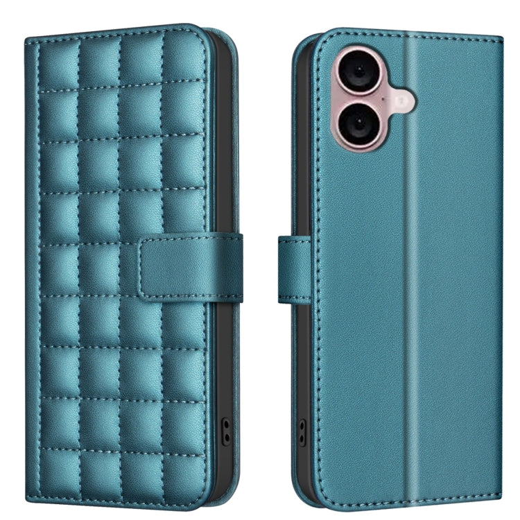 Étui de Téléphone en Cuir Texture Carrée, Pour iPhone 17e / 16e, Pour iPhone 17 Pro Max, Pour iPhone 16 Pro Max, Pour iPhone 16 Pro, Pour iPhone 16 Plus, Pour iPhone 16, Pour iPhone 15 Pro Max, Pour iPhone 15 Pro