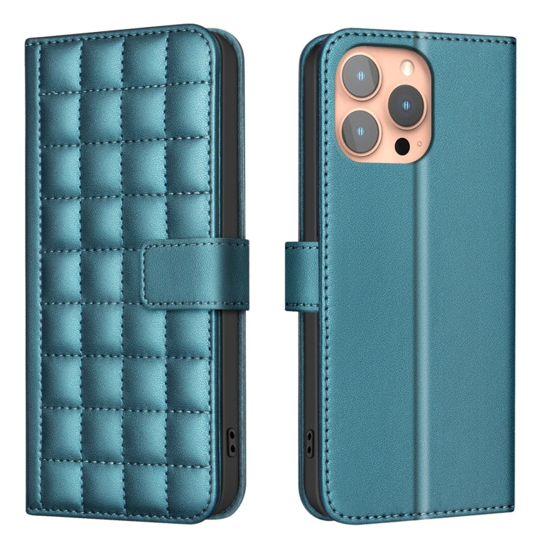 Étui de Téléphone en Cuir Texture Carrée, Pour iPhone 17e / 16e, Pour iPhone 17 Pro Max, Pour iPhone 16 Pro Max, Pour iPhone 16 Pro, Pour iPhone 16 Plus, Pour iPhone 16, Pour iPhone 15 Pro Max, Pour iPhone 15 Pro