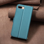 Étui de Téléphone en Cuir Texture Carrée, Pour iPhone 17e / 16e, Pour iPhone 17 Pro Max, Pour iPhone 16 Pro Max, Pour iPhone 16 Pro, Pour iPhone 16 Plus, Pour iPhone 16, Pour iPhone 15 Pro Max, Pour iPhone 15 Pro