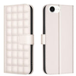 Étui de Téléphone en Cuir Texture Carrée, Pour iPhone 17e / 16e, Pour iPhone 17 Pro Max, Pour iPhone 16 Pro Max, Pour iPhone 16 Pro, Pour iPhone 16 Plus, Pour iPhone 16, Pour iPhone 15 Pro Max, Pour iPhone 15 Pro