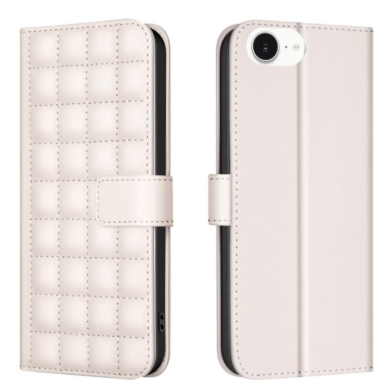 Étui de Téléphone en Cuir Texture Carrée, Pour iPhone 17e / 16e, Pour iPhone 17 Pro Max, Pour iPhone 16 Pro Max, Pour iPhone 16 Pro, Pour iPhone 16 Plus, Pour iPhone 16, Pour iPhone 15 Pro Max, Pour iPhone 15 Pro