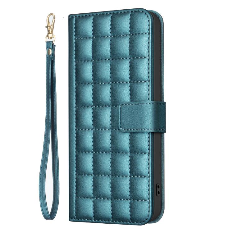 Étui de Téléphone en Cuir Texture Carrée, Pour iPhone 17e / 16e, Pour iPhone 17 Pro Max, Pour iPhone 16 Pro Max, Pour iPhone 16 Pro, Pour iPhone 16 Plus, Pour iPhone 16, Pour iPhone 15 Pro Max, Pour iPhone 15 Pro