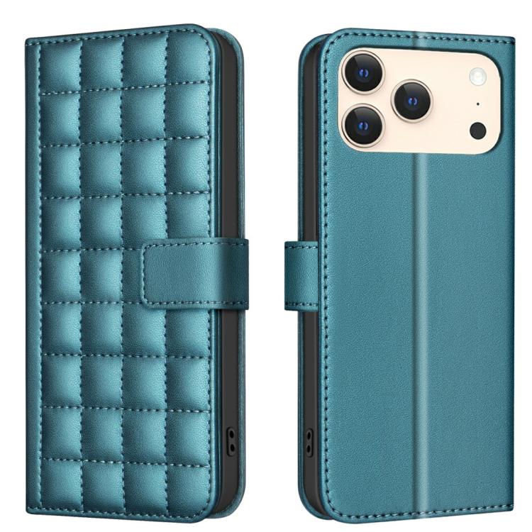 Étui de Téléphone en Cuir Texture Carrée, Pour iPhone 17e / 16e, Pour iPhone 17 Pro Max, Pour iPhone 16 Pro Max, Pour iPhone 16 Pro, Pour iPhone 16 Plus, Pour iPhone 16, Pour iPhone 15 Pro Max, Pour iPhone 15 Pro