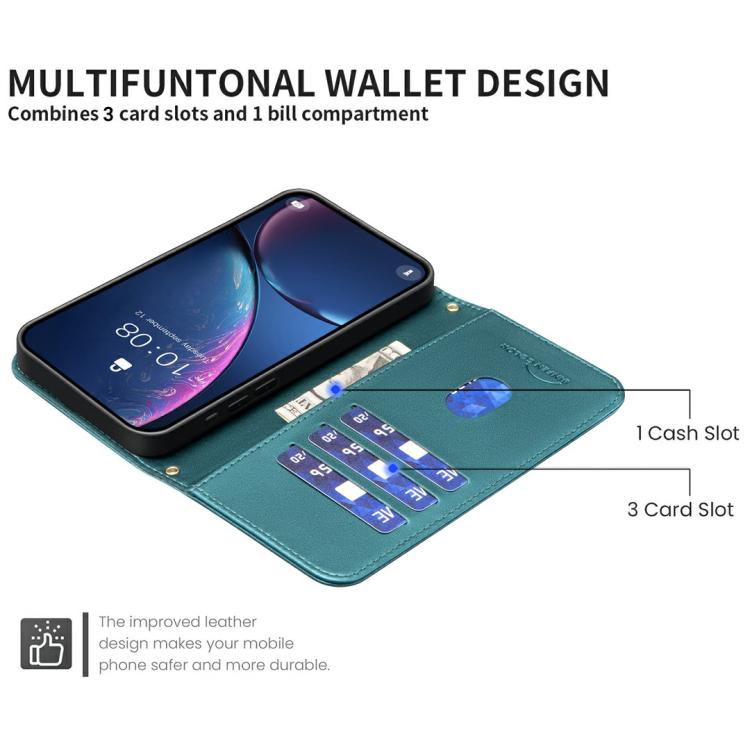 Étui de Téléphone en Cuir Texture Carrée, Pour iPhone 17e / 16e, Pour iPhone 17 Pro Max, Pour iPhone 16 Pro Max, Pour iPhone 16 Pro, Pour iPhone 16 Plus, Pour iPhone 16, Pour iPhone 15 Pro Max, Pour iPhone 15 Pro