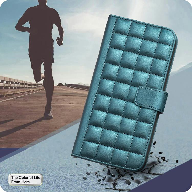 Étui de Téléphone en Cuir Texture Carrée, Pour iPhone 17e / 16e, Pour iPhone 17 Pro Max, Pour iPhone 16 Pro Max, Pour iPhone 16 Pro, Pour iPhone 16 Plus, Pour iPhone 16, Pour iPhone 15 Pro Max, Pour iPhone 15 Pro