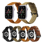 Bracelet de rechange en cuir véritable, pour Apple Watch 5 et 4 40 mm / 3 et 2 et 1 38 mm, pour Apple Watch 5 et 4 44 mm / 3 et 2 et 1 42 mm