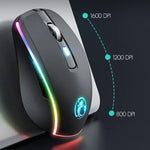 iMICE G903 Bluetooth Double Mode Souris de Jeu Sans Fil Silencieuse 6 Boutons