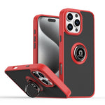 Coque de téléphone Q Shadow 1 Series en TPU + PC avec anneau, Pour iPhone 17e / 16e, Pour iPhone 17 Pro Max, Pour iPhone 17 Pro, Pour iPhone 17, Pour iPhone Air, Pour iPhone 16 Pro Max