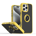 Coque de téléphone Q Shadow 1 Series en TPU + PC avec anneau, Pour iPhone 17e / 16e, Pour iPhone 17 Pro Max, Pour iPhone 17 Pro, Pour iPhone 17, Pour iPhone Air, Pour iPhone 16 Pro Max
