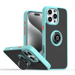 Coque de téléphone Q Shadow 1 Series en TPU + PC avec anneau, Pour iPhone 17e / 16e, Pour iPhone 17 Pro Max, Pour iPhone 17 Pro, Pour iPhone 17, Pour iPhone Air, Pour iPhone 16 Pro Max