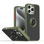 Coque de téléphone Q Shadow 1 Series en TPU + PC avec anneau, Pour iPhone 17e / 16e, Pour iPhone 17 Pro Max, Pour iPhone 17 Pro, Pour iPhone 17, Pour iPhone Air, Pour iPhone 16 Pro Max