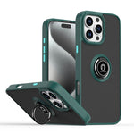Coque de téléphone Q Shadow 1 Series en TPU + PC avec anneau, Pour iPhone 17e / 16e, Pour iPhone 17 Pro Max, Pour iPhone 17 Pro, Pour iPhone 17, Pour iPhone Air, Pour iPhone 16 Pro Max