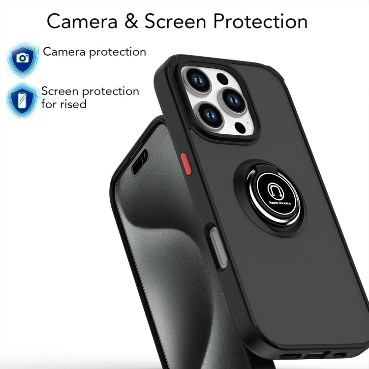 Coque de téléphone Q Shadow série 1 en TPU + PC avec anneau, pour iPhone 16 Pro, pour iPhone 16 Plus, pour iPhone 15 Pro Max, pour iPhone 15 Pro, pour iPhone 15 Plus, pour iPhone 15