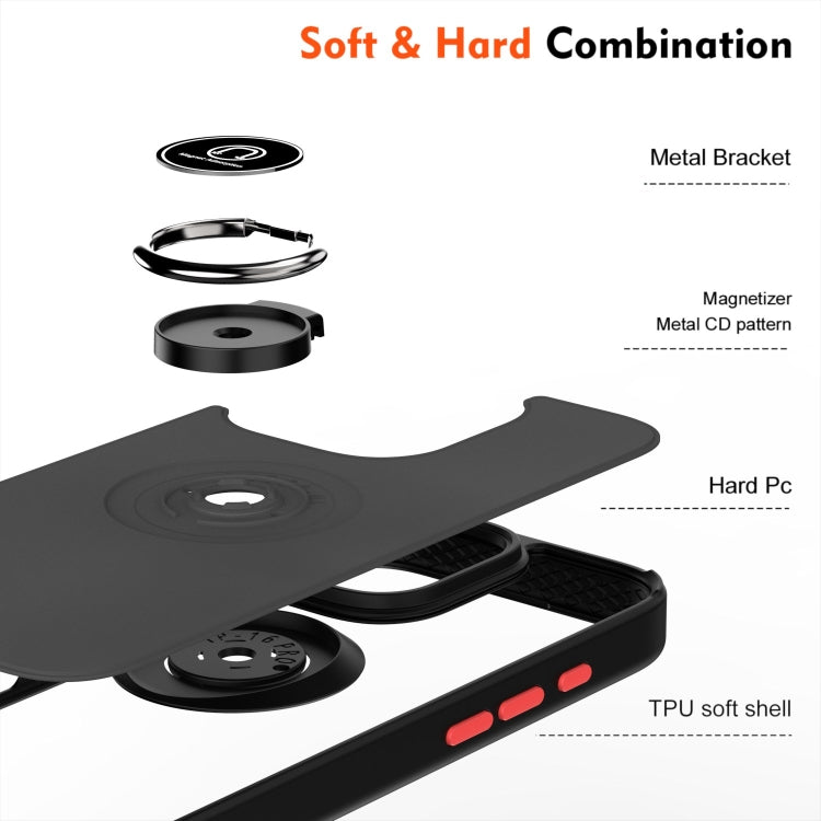 Coque de téléphone Q Shadow série 1 en TPU + PC avec anneau, pour iPhone 16 Pro, pour iPhone 16 Plus, pour iPhone 15 Pro Max, pour iPhone 15 Pro, pour iPhone 15 Plus, pour iPhone 15