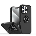 Coque de téléphone Q Shadow série 1 en TPU + PC avec anneau, pour iPhone 16 Pro, pour iPhone 16 Plus, pour iPhone 15 Pro Max, pour iPhone 15 Pro, pour iPhone 15 Plus, pour iPhone 15