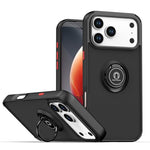 Coque de téléphone Q Shadow 1 Series en TPU + PC avec anneau, Pour iPhone 17e / 16e, Pour iPhone 17 Pro Max, Pour iPhone 17 Pro, Pour iPhone 17, Pour iPhone Air, Pour iPhone 16 Pro Max