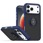Coque de téléphone Q Shadow 1 Series en TPU + PC avec anneau, Pour iPhone 17e / 16e, Pour iPhone 17 Pro Max, Pour iPhone 17 Pro, Pour iPhone 17, Pour iPhone Air, Pour iPhone 16 Pro Max