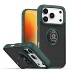 Coque de téléphone Q Shadow 1 Series en TPU + PC avec anneau, Pour iPhone 17e / 16e, Pour iPhone 17 Pro Max, Pour iPhone 17 Pro, Pour iPhone 17, Pour iPhone Air, Pour iPhone 16 Pro Max