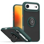Coque de téléphone Q Shadow 1 Series en TPU + PC avec anneau, Pour iPhone 17e / 16e, Pour iPhone 17 Pro Max, Pour iPhone 17 Pro, Pour iPhone 17, Pour iPhone Air, Pour iPhone 16 Pro Max
