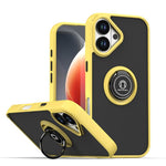 Coque de téléphone Q Shadow 1 Series en TPU + PC avec anneau, Pour iPhone 17e / 16e, Pour iPhone 17 Pro Max, Pour iPhone 17 Pro, Pour iPhone 17, Pour iPhone Air, Pour iPhone 16 Pro Max