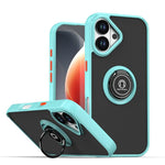 Coque de téléphone Q Shadow 1 Series en TPU + PC avec anneau, Pour iPhone 17e / 16e, Pour iPhone 17 Pro Max, Pour iPhone 17 Pro, Pour iPhone 17, Pour iPhone Air, Pour iPhone 16 Pro Max