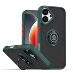 Coque de téléphone Q Shadow 1 Series en TPU + PC avec anneau, Pour iPhone 17e / 16e, Pour iPhone 17 Pro Max, Pour iPhone 17 Pro, Pour iPhone 17, Pour iPhone Air, Pour iPhone 16 Pro Max