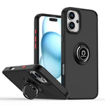 Coque de téléphone Q Shadow série 1 en TPU + PC avec anneau, pour iPhone 16 Pro, pour iPhone 16 Plus, pour iPhone 15 Pro Max, pour iPhone 15 Pro, pour iPhone 15 Plus, pour iPhone 15