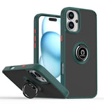 Coque de téléphone Q Shadow série 1 en TPU + PC avec anneau, pour iPhone 16 Pro, pour iPhone 16 Plus, pour iPhone 15 Pro Max, pour iPhone 15 Pro, pour iPhone 15 Plus, pour iPhone 15