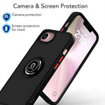 Coque de téléphone Q Shadow 1 Series en TPU + PC avec anneau, Pour iPhone 17e / 16e, Pour iPhone 17 Pro Max, Pour iPhone 17 Pro, Pour iPhone 17, Pour iPhone Air, Pour iPhone 16 Pro Max