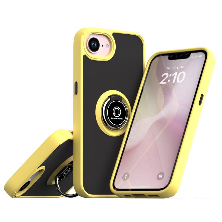 Coque de téléphone Q Shadow 1 Series en TPU + PC avec anneau, Pour iPhone 17e / 16e, Pour iPhone 17 Pro Max, Pour iPhone 17 Pro, Pour iPhone 17, Pour iPhone Air, Pour iPhone 16 Pro Max