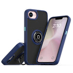 Coque de téléphone Q Shadow 1 Series en TPU + PC avec anneau, Pour iPhone 17e / 16e, Pour iPhone 17 Pro Max, Pour iPhone 17 Pro, Pour iPhone 17, Pour iPhone Air, Pour iPhone 16 Pro Max