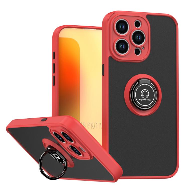 Coque de téléphone Q Shadow série 1 en TPU + PC avec anneau, pour iPhone 16 Pro, pour iPhone 16 Plus, pour iPhone 15 Pro Max, pour iPhone 15 Pro, pour iPhone 15 Plus, pour iPhone 15