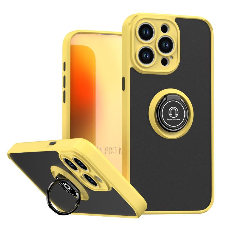 Coque de téléphone Q Shadow série 1 en TPU + PC avec anneau, pour iPhone 16 Pro, pour iPhone 16 Plus, pour iPhone 15 Pro Max, pour iPhone 15 Pro, pour iPhone 15 Plus, pour iPhone 15