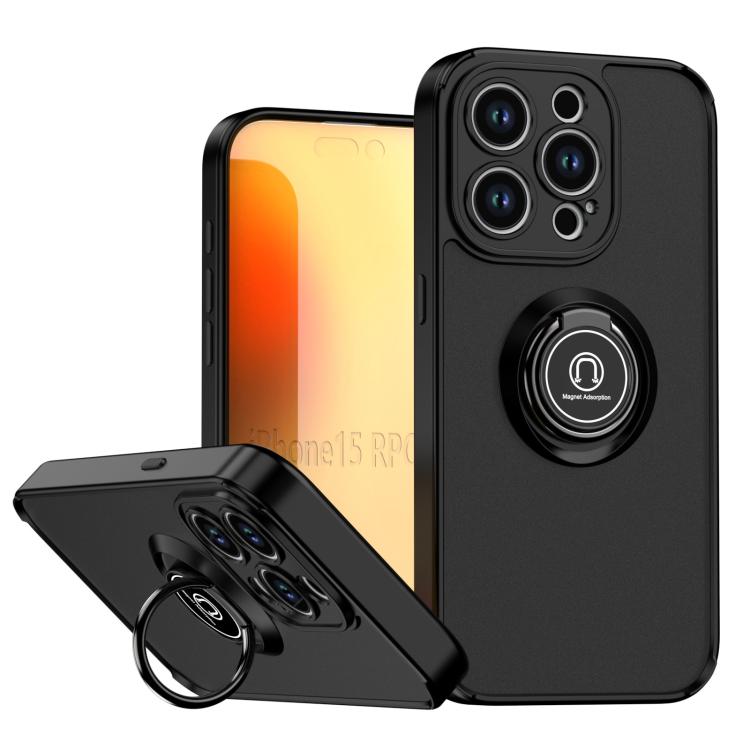 Coque de téléphone Q Shadow série 1 en TPU + PC avec anneau, pour iPhone 16 Pro, pour iPhone 16 Plus, pour iPhone 15 Pro Max, pour iPhone 15 Pro, pour iPhone 15 Plus, pour iPhone 15