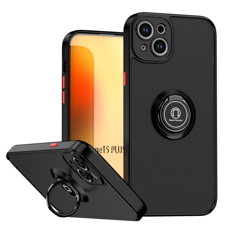 Coque de téléphone Q Shadow série 1 en TPU + PC avec anneau, pour iPhone 16 Pro, pour iPhone 16 Plus, pour iPhone 15 Pro Max, pour iPhone 15 Pro, pour iPhone 15 Plus, pour iPhone 15